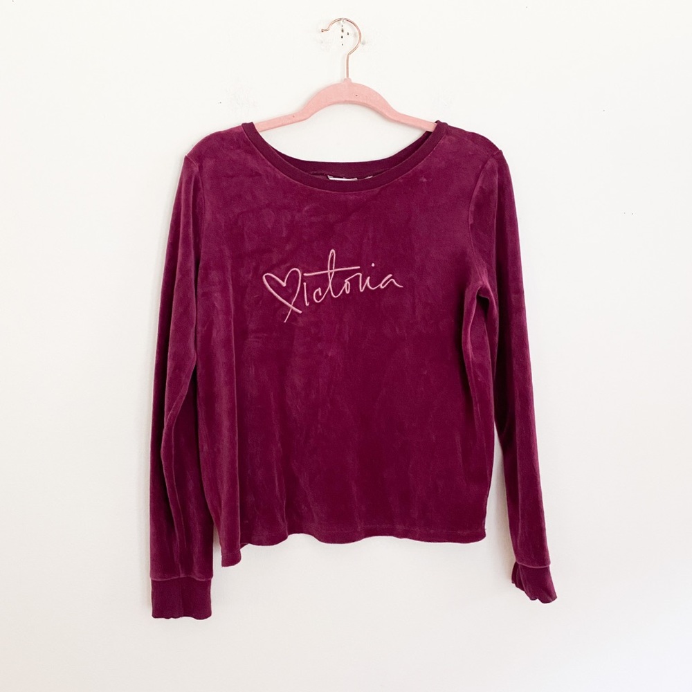 Victoria Secret y2k velour workout top open back M